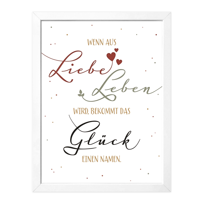 Poster &#039;Wenn aus Liebe Leben wird&#039; 30x40cm