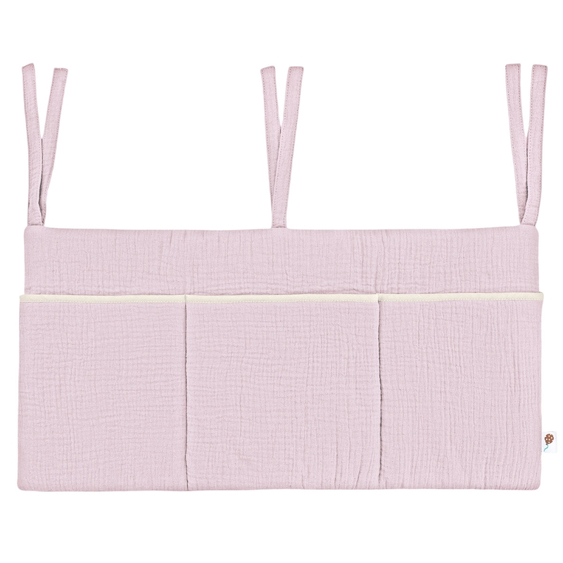 Betttasche Musselin flieder 60x30cm
