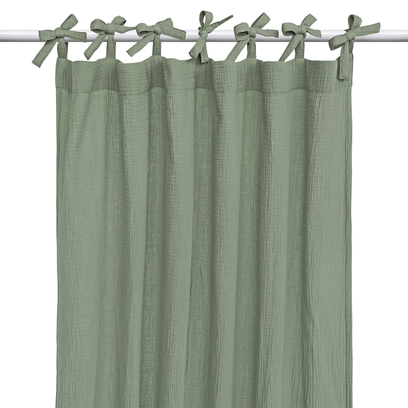 Vorhang Musselin khaki H 220cm