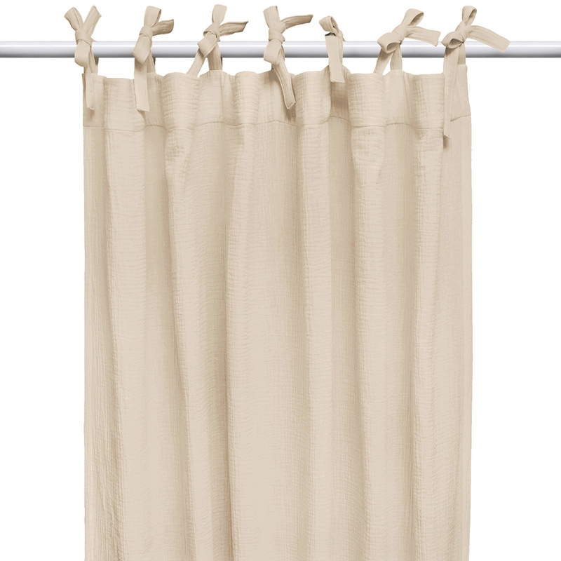 Vorhang Musselin beige H 240cm