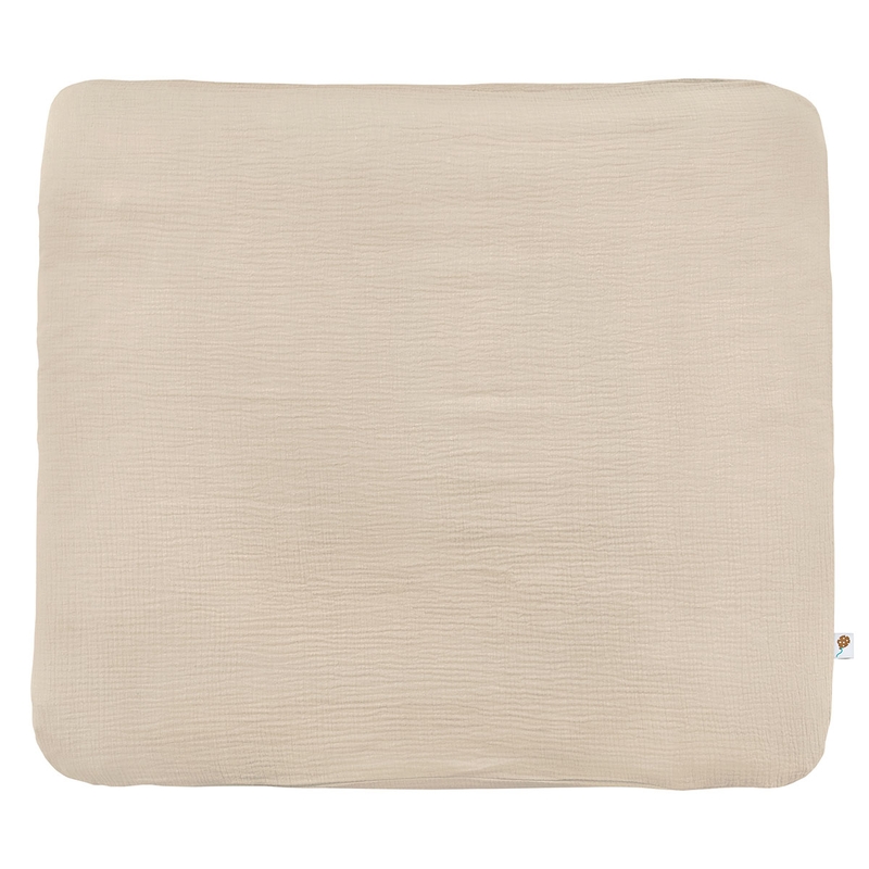 Wickelauflagenbezug Musselin beige 85x75cm