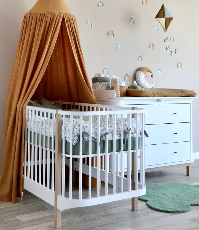 Babyzimmer &#039;Regenbogen&#039; in Camel &amp; Khaki