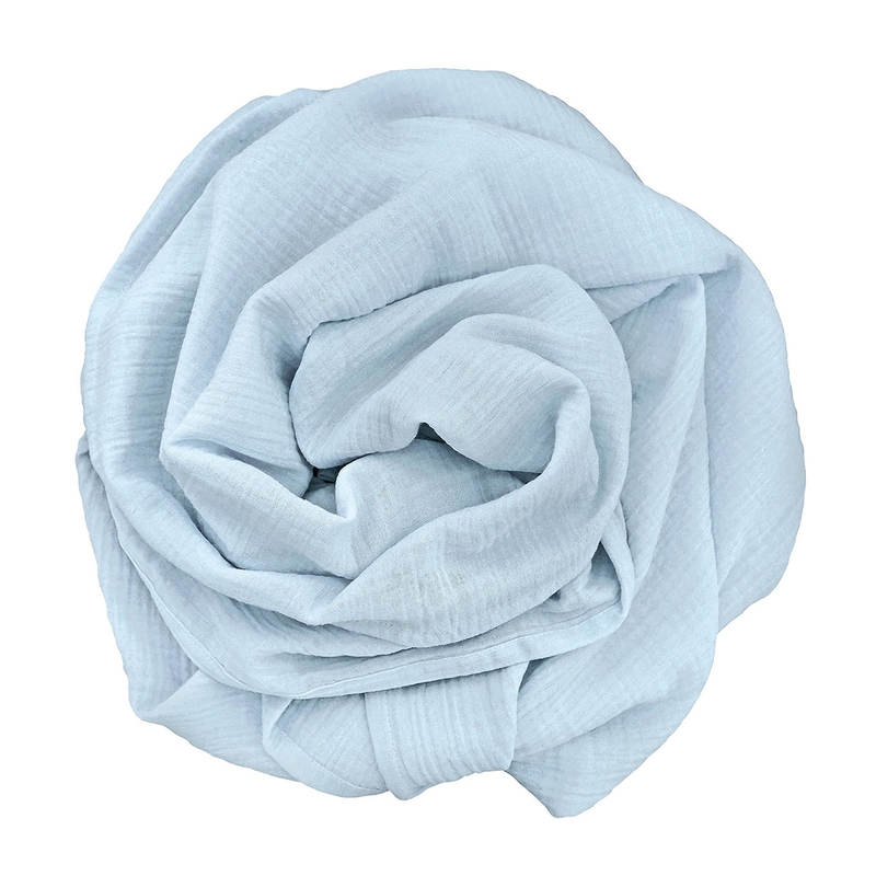 Swaddle/Pucktuch hellblau 120x120cm