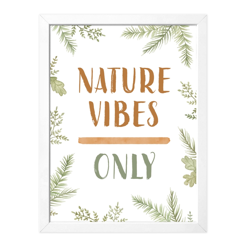 Poster &#039;Nature Vibes Only&#039; 30x40cm