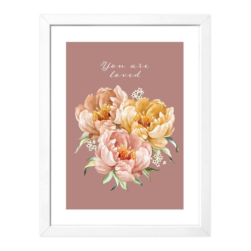 Blumenposter &#039;You Are Loved&#039; 30x40cm