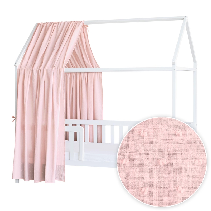 Hausbett-Himmel 3D Punkte rosa 350cm 1 Stück