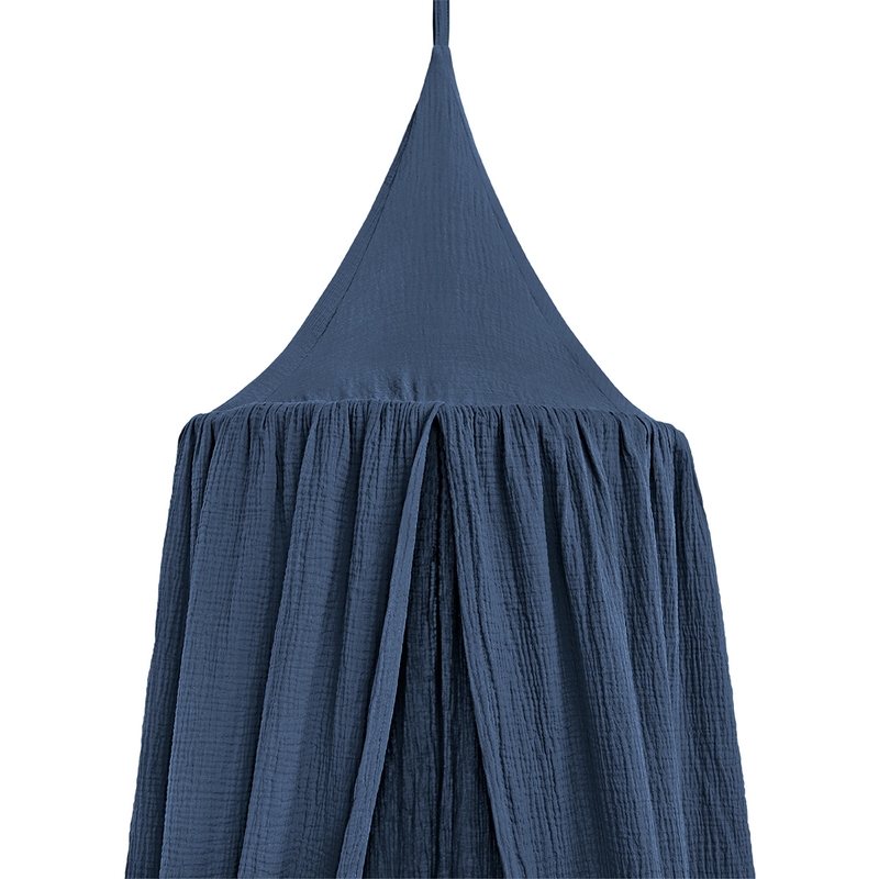 Baldachin Musselin jeansblau 250cm