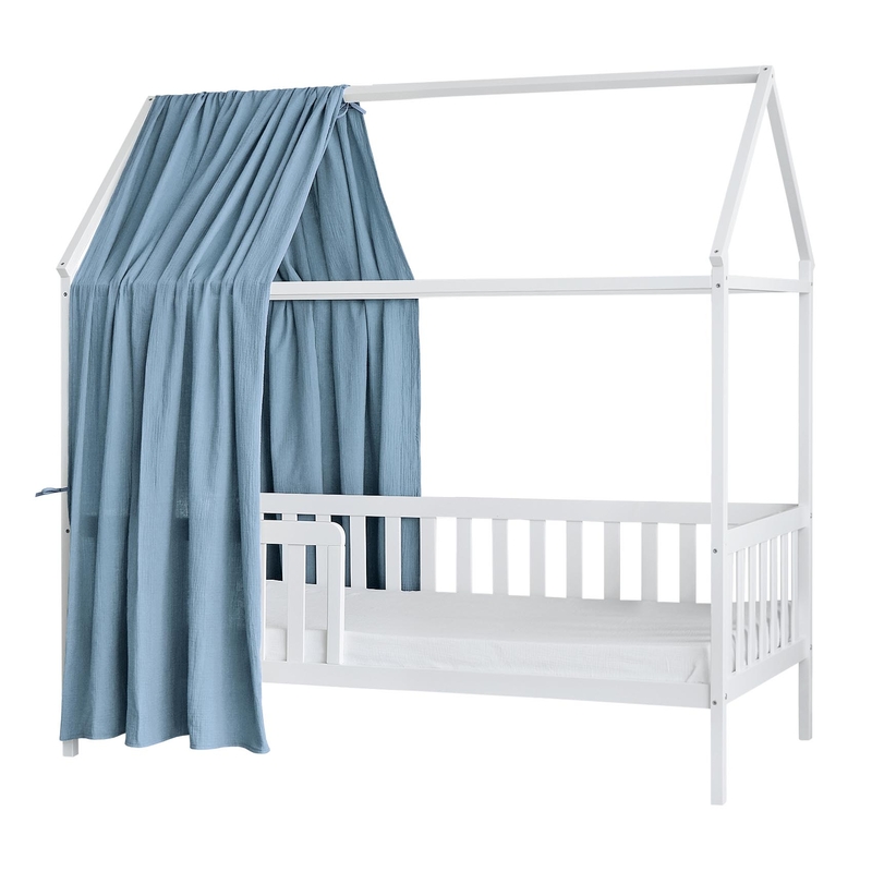 Hausbett-Himmel rauchblau 350cm 1 Stück