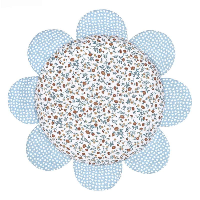 Blumenkissen &#039;Buttercup&#039; blau 25cm