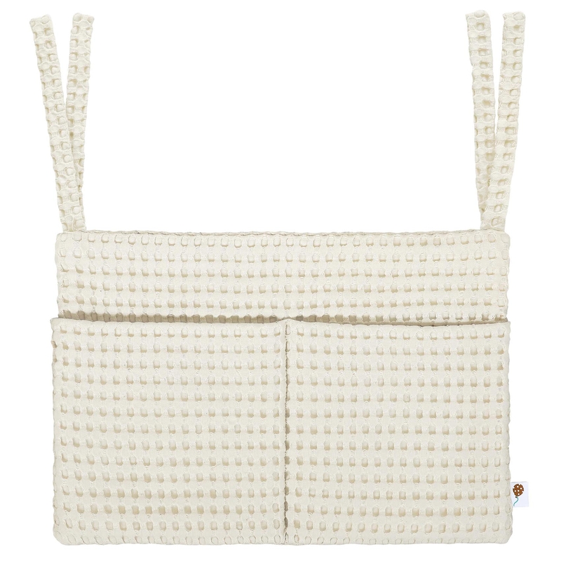 Betttasche Waffelpique vanille 40x30cm