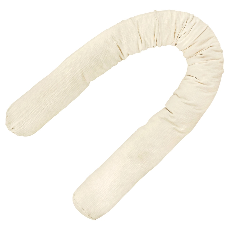 Bettschlange aus Musselin creme 180cm