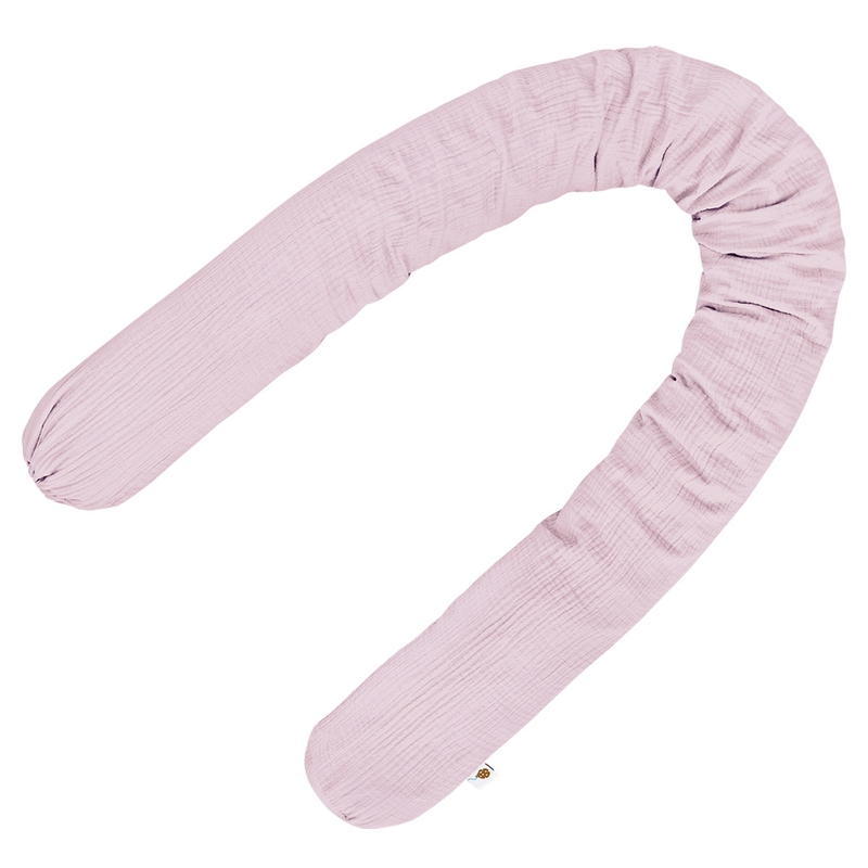 Bettschlange aus Musselin flieder 180cm