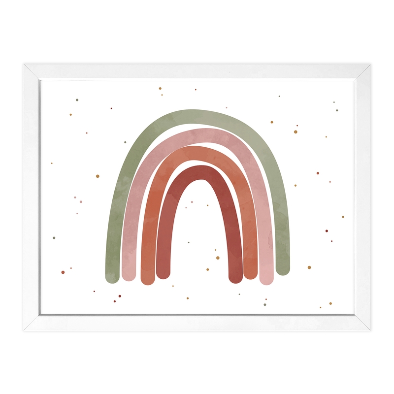 Poster &#039;Regenbogen&#039; rostrot 40x30cm