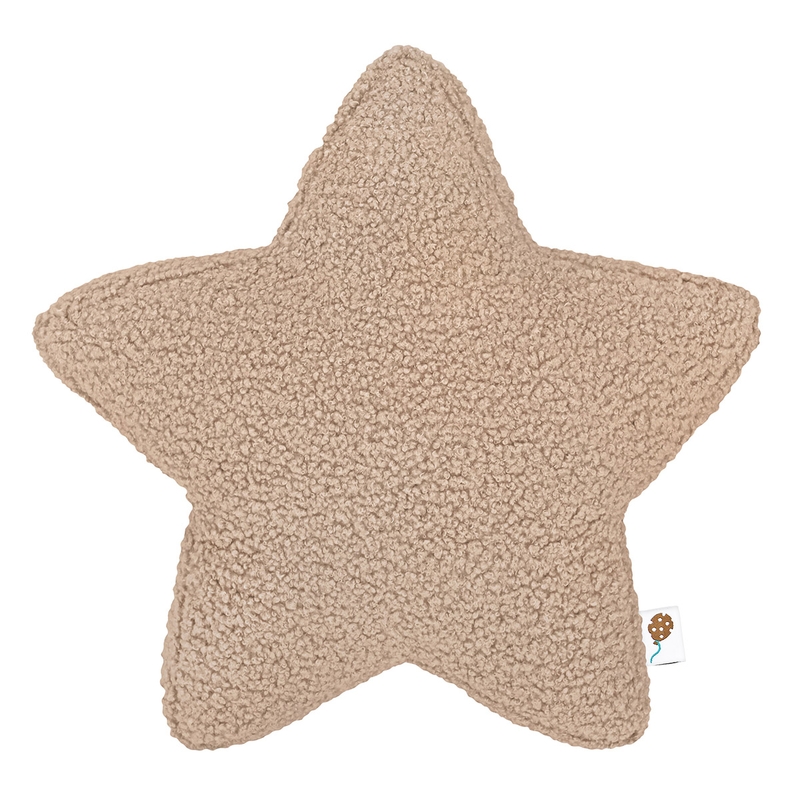 Kissen Stern Bouclé beige 38cm