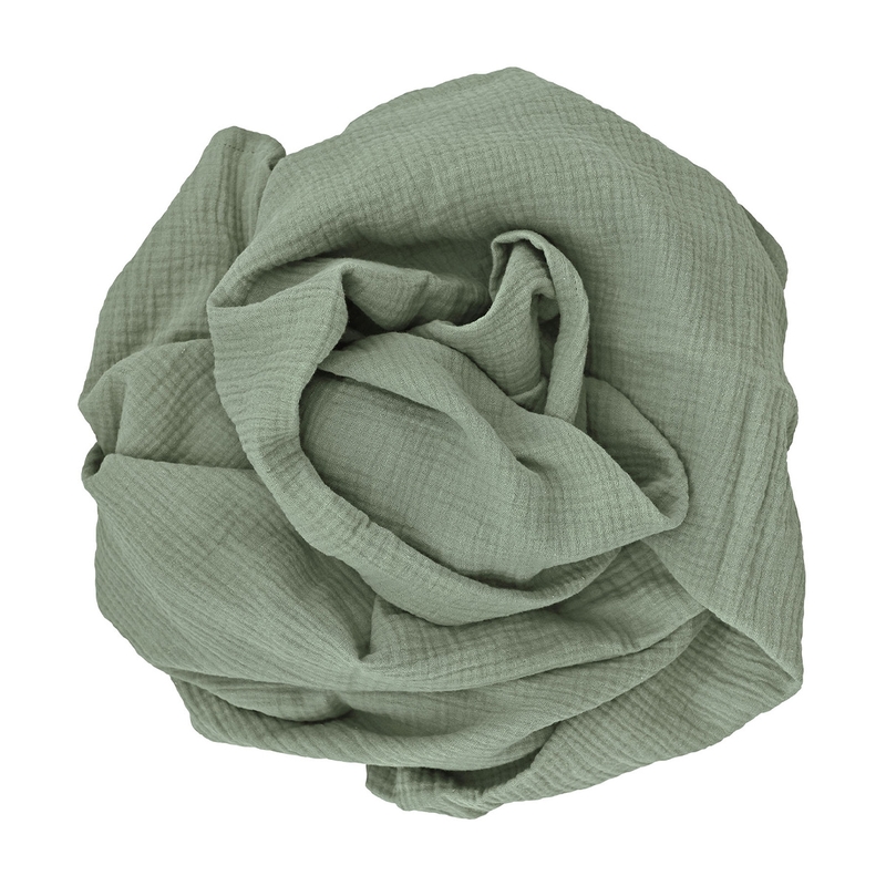 Swaddle/Pucktuch Musselin khaki 120x120cm