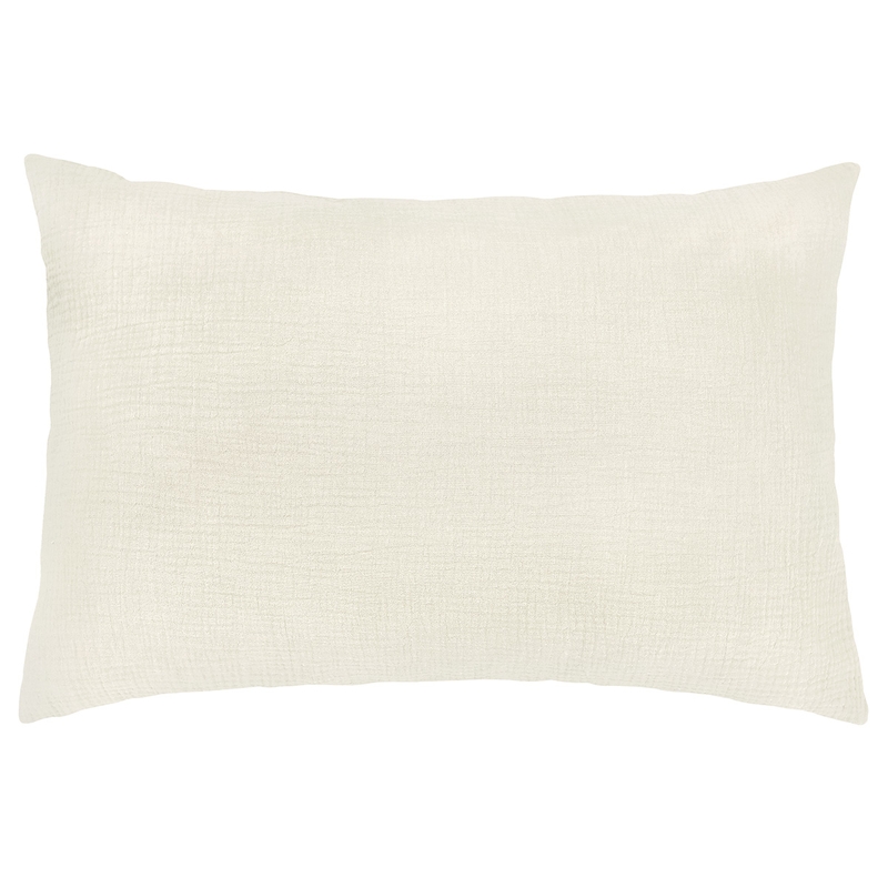 Bio Kissenbezug Musselin creme 40x60cm