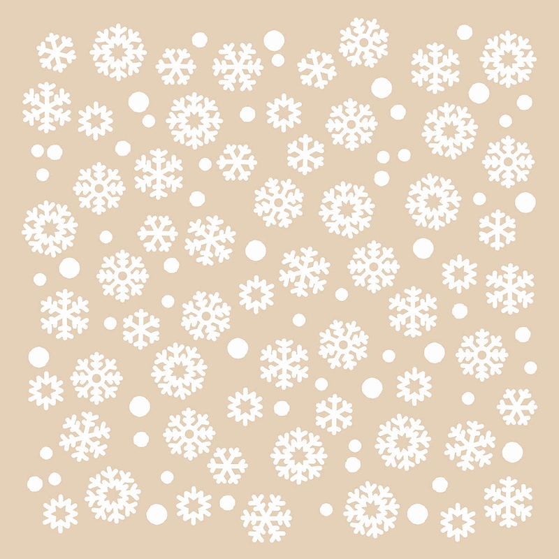 Winter Wandsticker &#039;Schneeflocken&#039; 112-tlg.