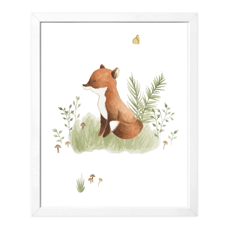 Kinder Poster &#039;Fuchs&#039; braun 30x40cm