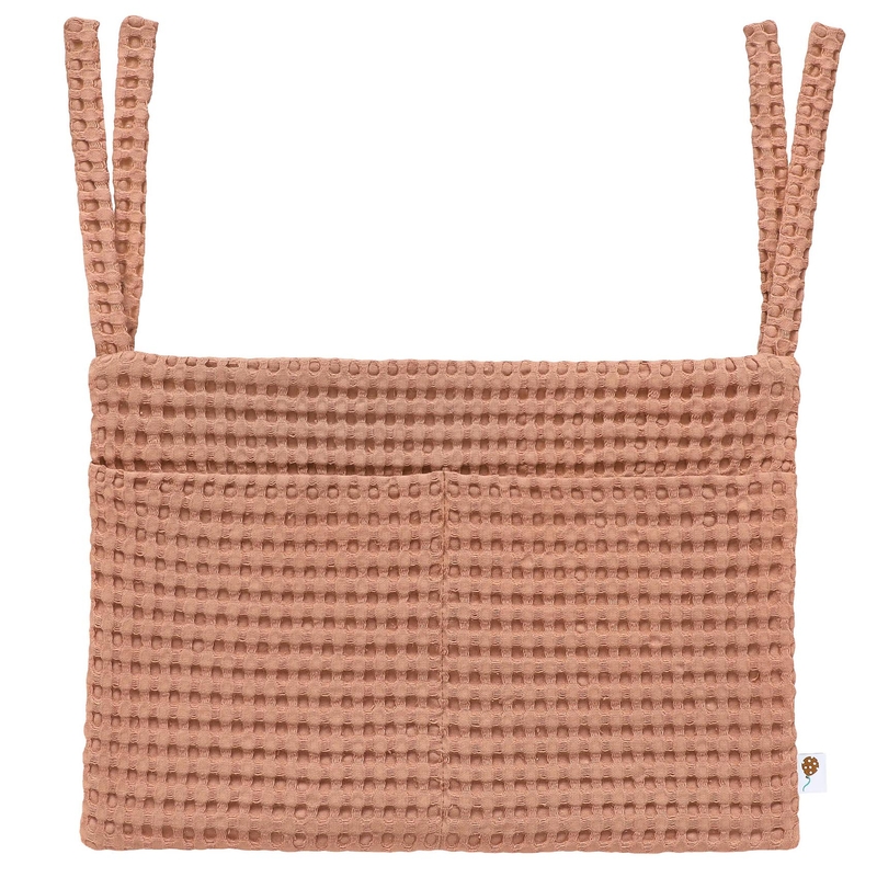 Betttasche Waffelpique zimt 40x30cm