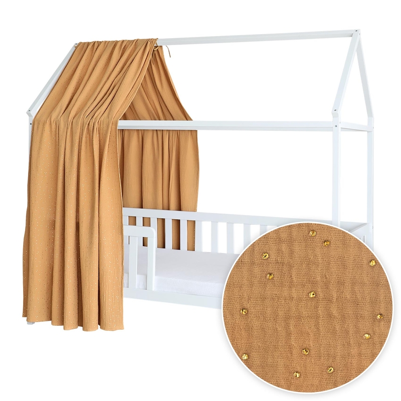 Hausbett-Himmel &#039;Goldpunkte&#039; camel 350cm 1 Stück