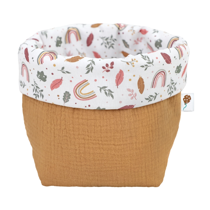 Bio Aufbewahrungskorb 'Regenbogen' camel 19cm