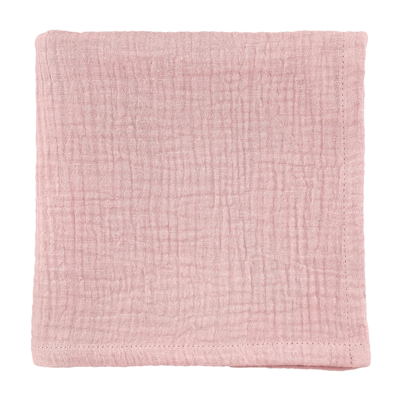 Baby Mulltuch rosa 70x70cm handmade