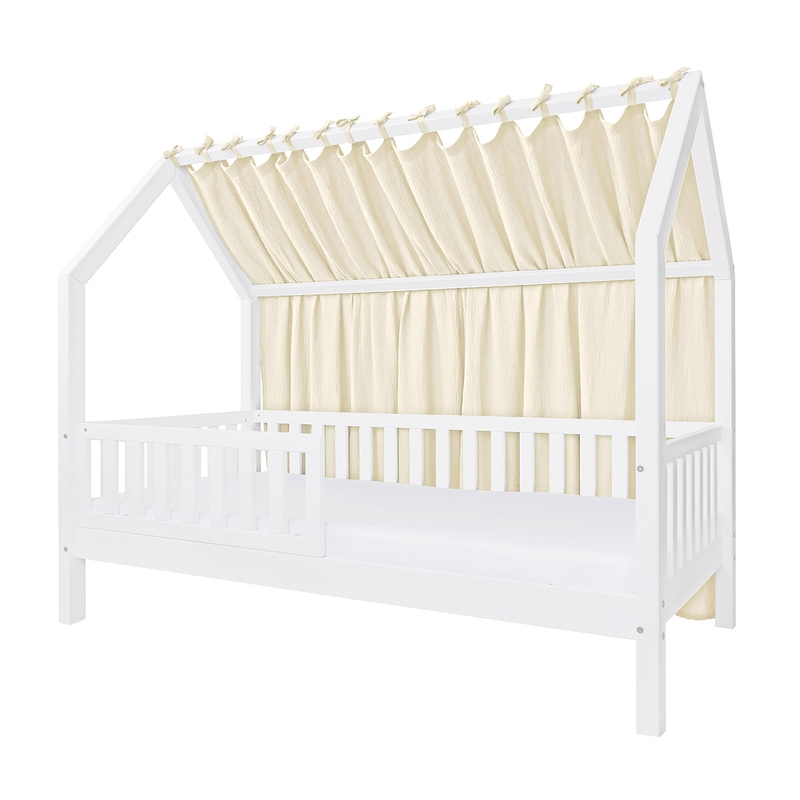 Bio Hausbett-Himmel Musselin creme 155cm