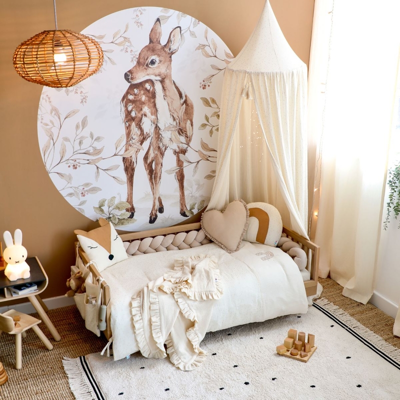 Kinderzimmer in Creme, Beige &amp; Braun