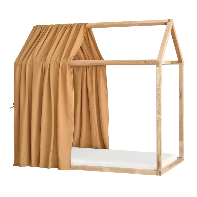 Bio Hausbett-Himmel Musselin camel 1 Stück