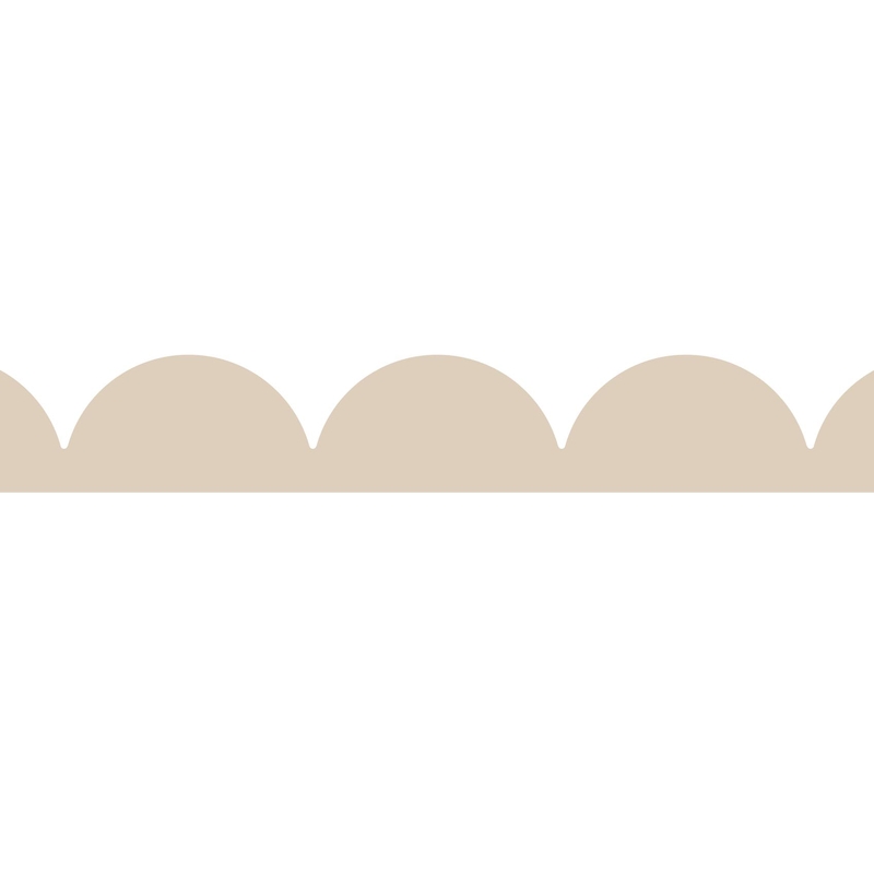 Kinderzimmer Wellenborte beige selbstklebend