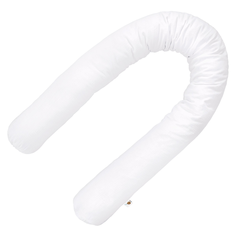 Bettschlange aus Musselin weiß 180cm