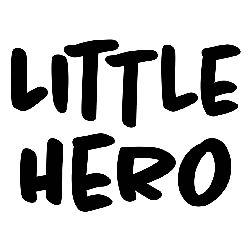 Wandsticker &#039;Little Hero&#039; schwarz