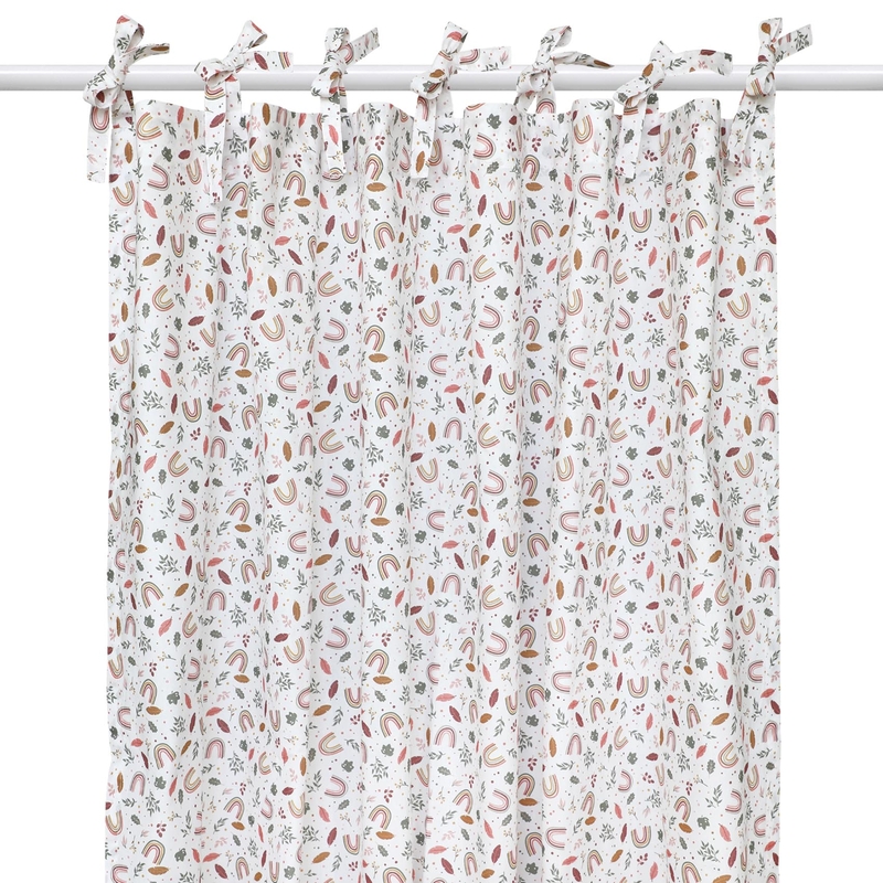 Bio Kindervorhang &#039;Regenbogen&#039; rosa H 240cm
