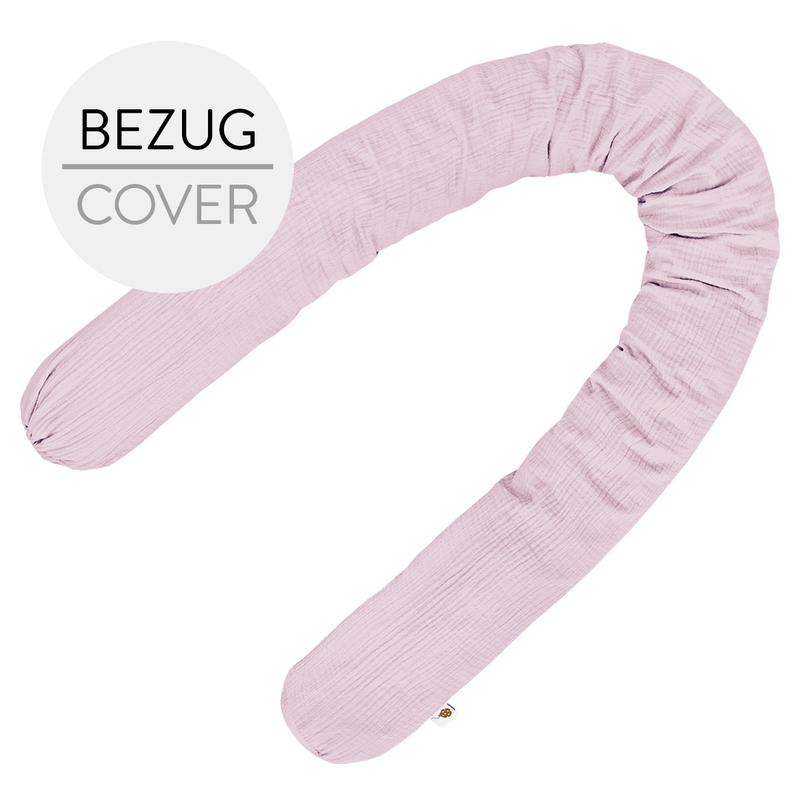 Bettschlangenbezug Musselin flieder 180cm