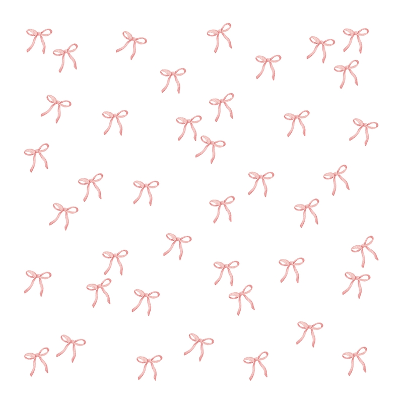 Stoff-Wandsticker &#039;Schleifen&#039; rosa 41 St.