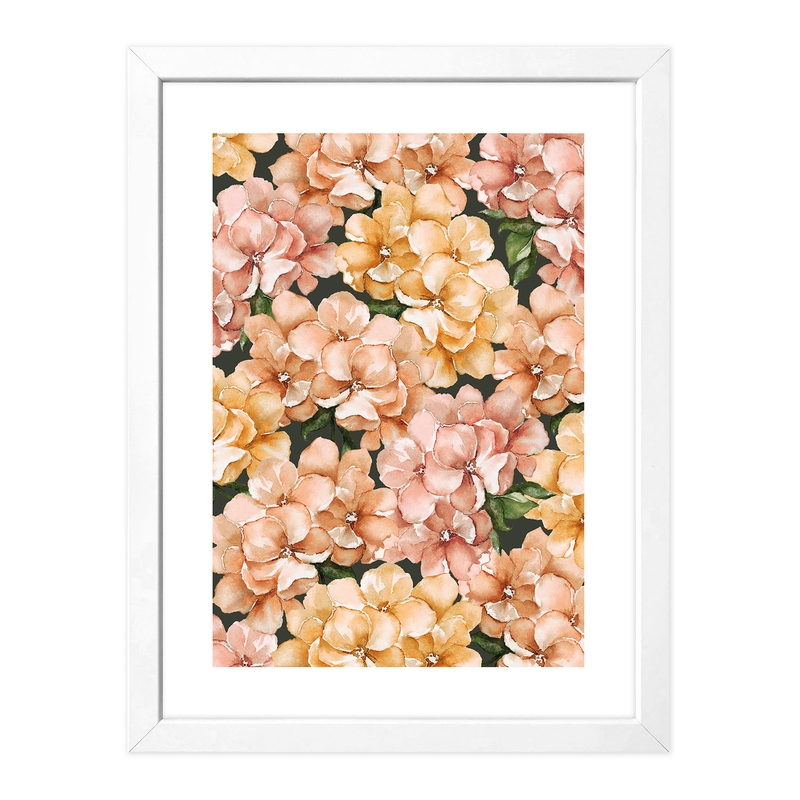 Blumenposter &#039;Hortensien&#039; nude 30x40cm