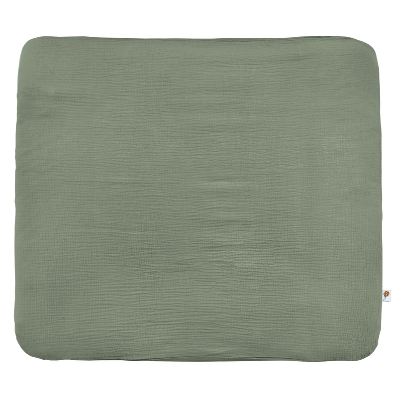 Wickelauflagenbezug Musselin khaki 85x75cm